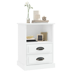 vidaXL Bedside Cabinet White 43x36x60 cm 4
