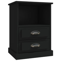 vidaXL Bedside Cabinets 2 pcs Black 43x36x60 cm 6