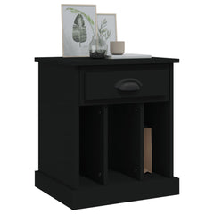 vidaXL Bedside Cabinets 2 pcs Black 43x36x50 cm 4