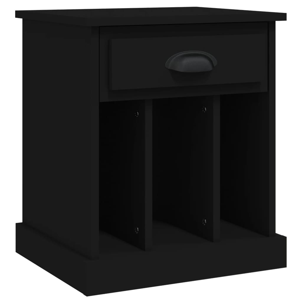 vidaXL Bedside Cabinets 2 pcs Black 43x36x50 cm 6