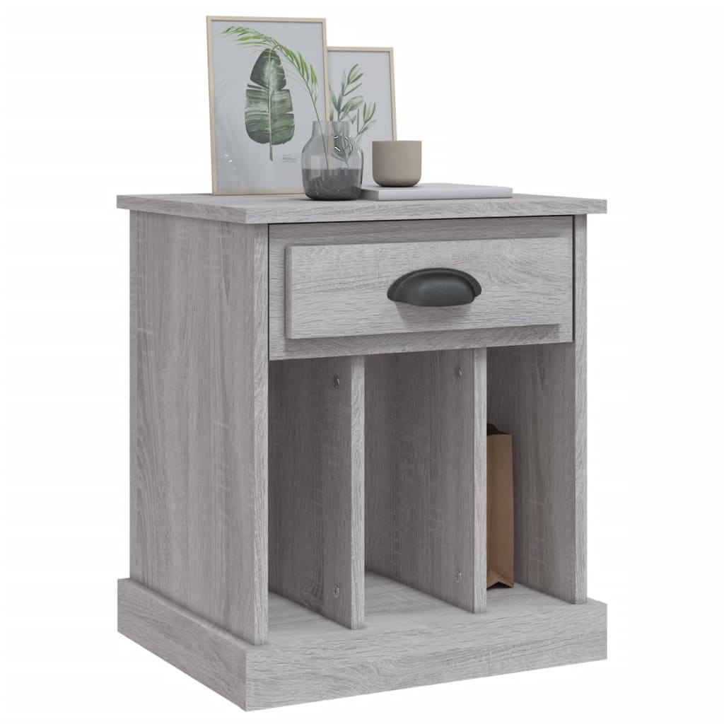 vidaXL Bedside Cabinets 2 pcs Grey Sonoma 43x36x50 cm 4