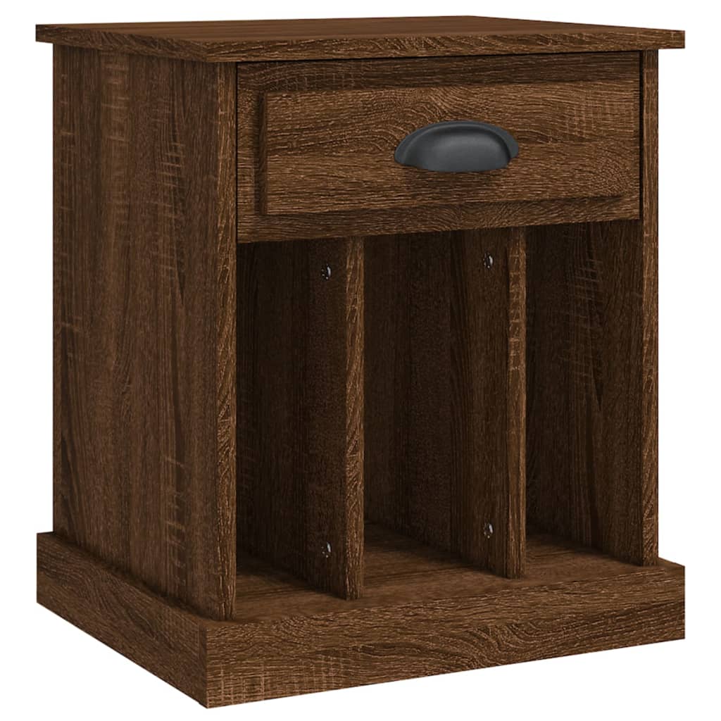 vidaXL Bedside Cabinets 2 pcs Brown Oak 43x36x50 cm 6