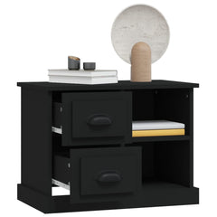 vidaXL Bedside Cabinet Black 60x35.5x45 cm 5