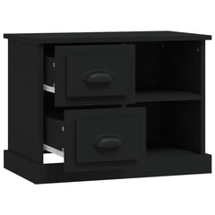 vidaXL Bedside Cabinet Black 60x35.5x45 cm 6