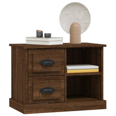 vidaXL Bedside Cabinet Brown Oak 60x35.5x45 cm 4