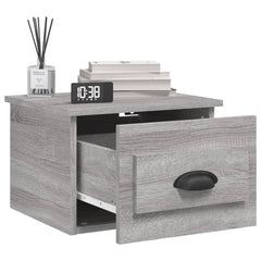 vidaXL Wall-mounted Bedside Cabinets 2 pcs Grey Sonoma 41.5x36x28cm 4