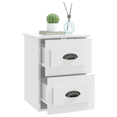 vidaXL Wall-mounted Bedside Cabinet High Gloss White 41.5x36x53cm 5
