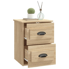 vidaXL Wall-mounted Bedside Cabinet Sonoma Oak 41.5x36x53cm 5