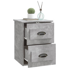 vidaXL Wall-mounted Bedside Cabinets 2 pcs Concrete Grey 41.5x36x53cm 6