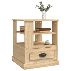 vidaXL Side Table Sonoma Oak 50x50x60 cm Engineered Wood 4