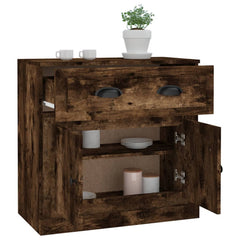 vidaXL Sideboard Smoked Oak 70x35.5x67.5 cm Engineered Wood 5