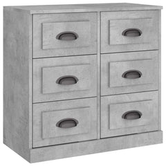 vidaXL Sideboard Concrete Grey 70x35.5x67.5 cm Engineered Wood 2