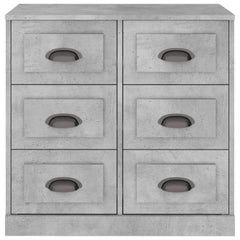 vidaXL Sideboard Concrete Grey 70x35.5x67.5 cm Engineered Wood 6