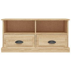vidaXL TV Cabinet Sonoma Oak 93x35.5x45 cm Engineered Wood 6