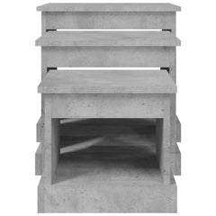 vidaXL Coffee Tables 3 pcs Concrete Grey Engineered Wood 6