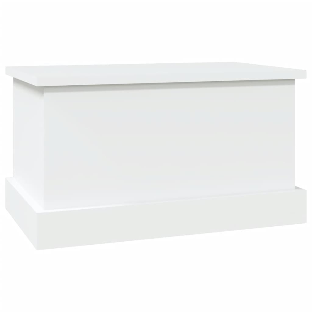 vidaXL Storage Box White 50x30x28 cm Engineered Wood 4