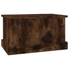 vidaXL Storage Box Smoked Oak 50x30x28 cm Engineered Wood 4