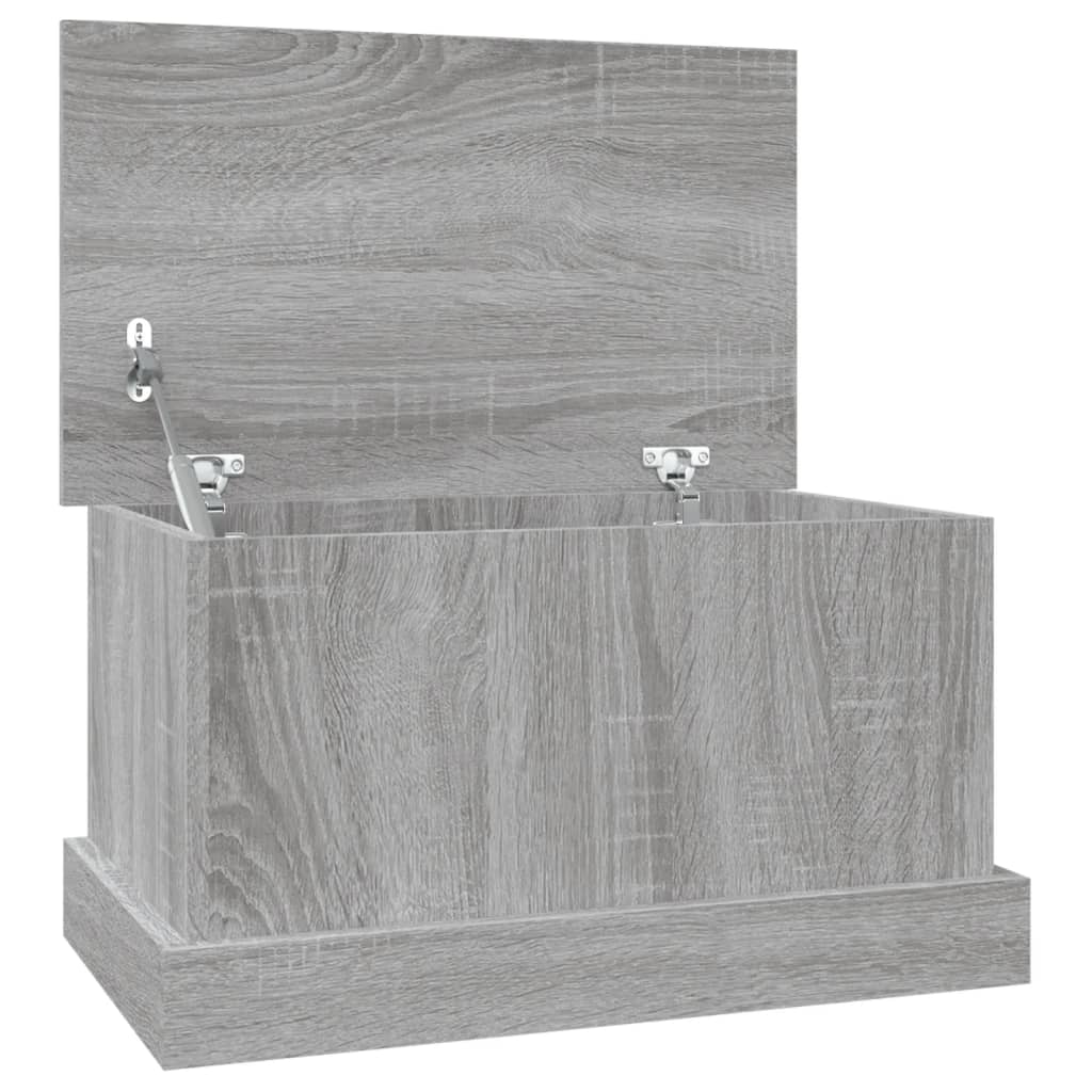 vidaXL Storage Box Grey Sonoma 50x30x28 cm Engineered Wood 2