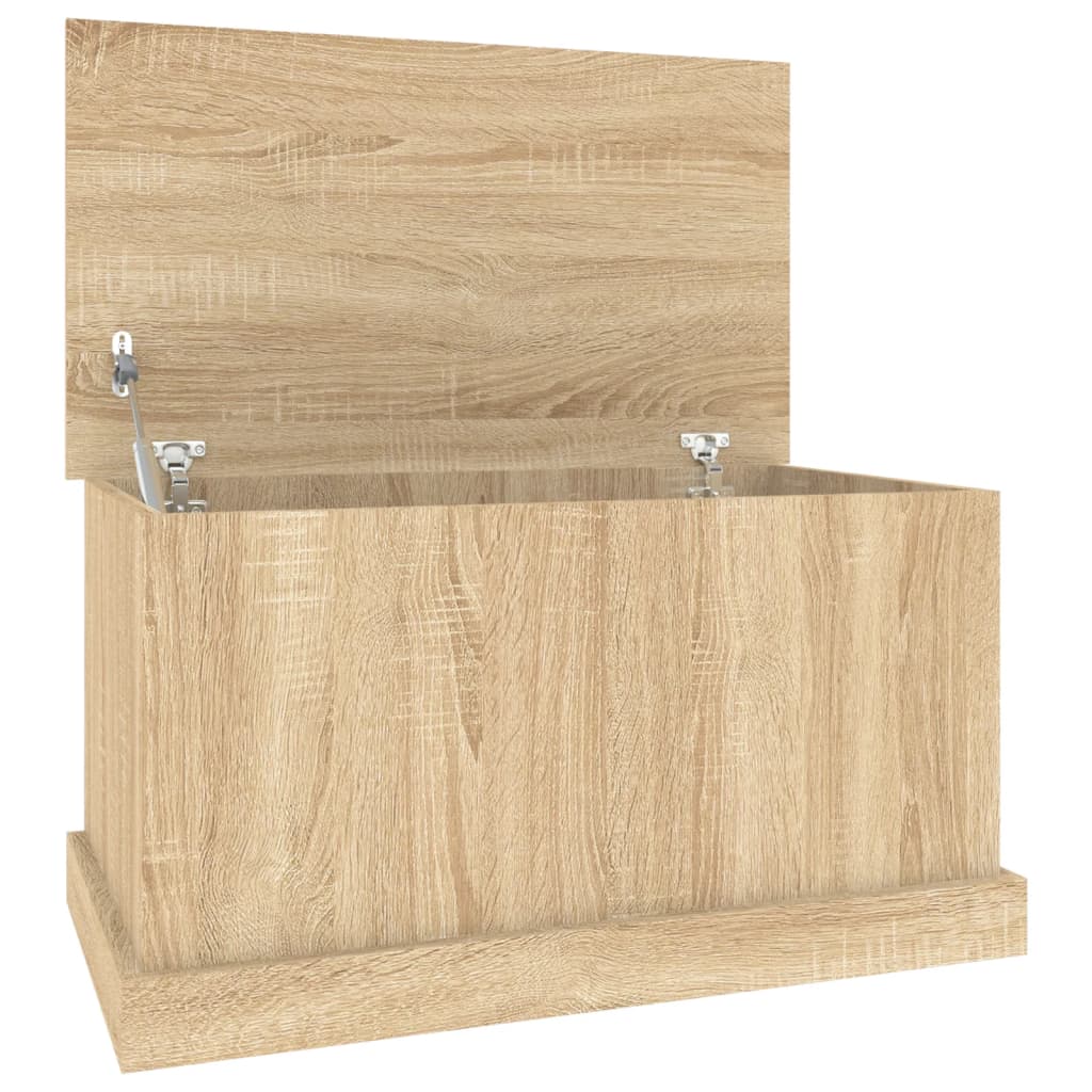 vidaXL Storage Box Sonoma Oak 70x40x38 cm Engineered Wood 2