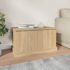 vidaXL Storage Box Sonoma Oak 70x40x38 cm Engineered Wood 3