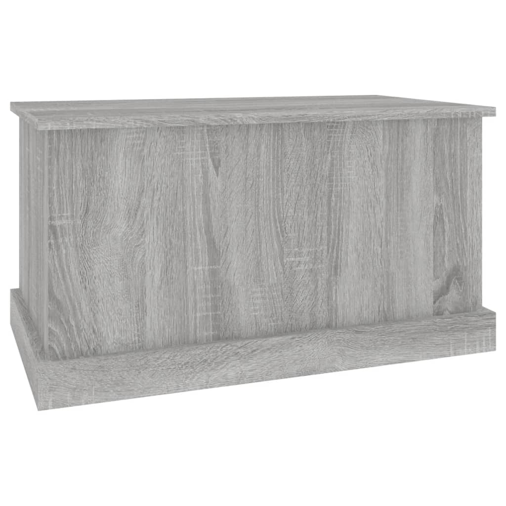vidaXL Storage Box Grey Sonoma 70x40x38 cm Engineered Wood 4