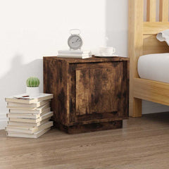 vidaXL Bedside Cabinets 2 pcs Smoked Oak 44x35x45 cm Engineered Wood 3
