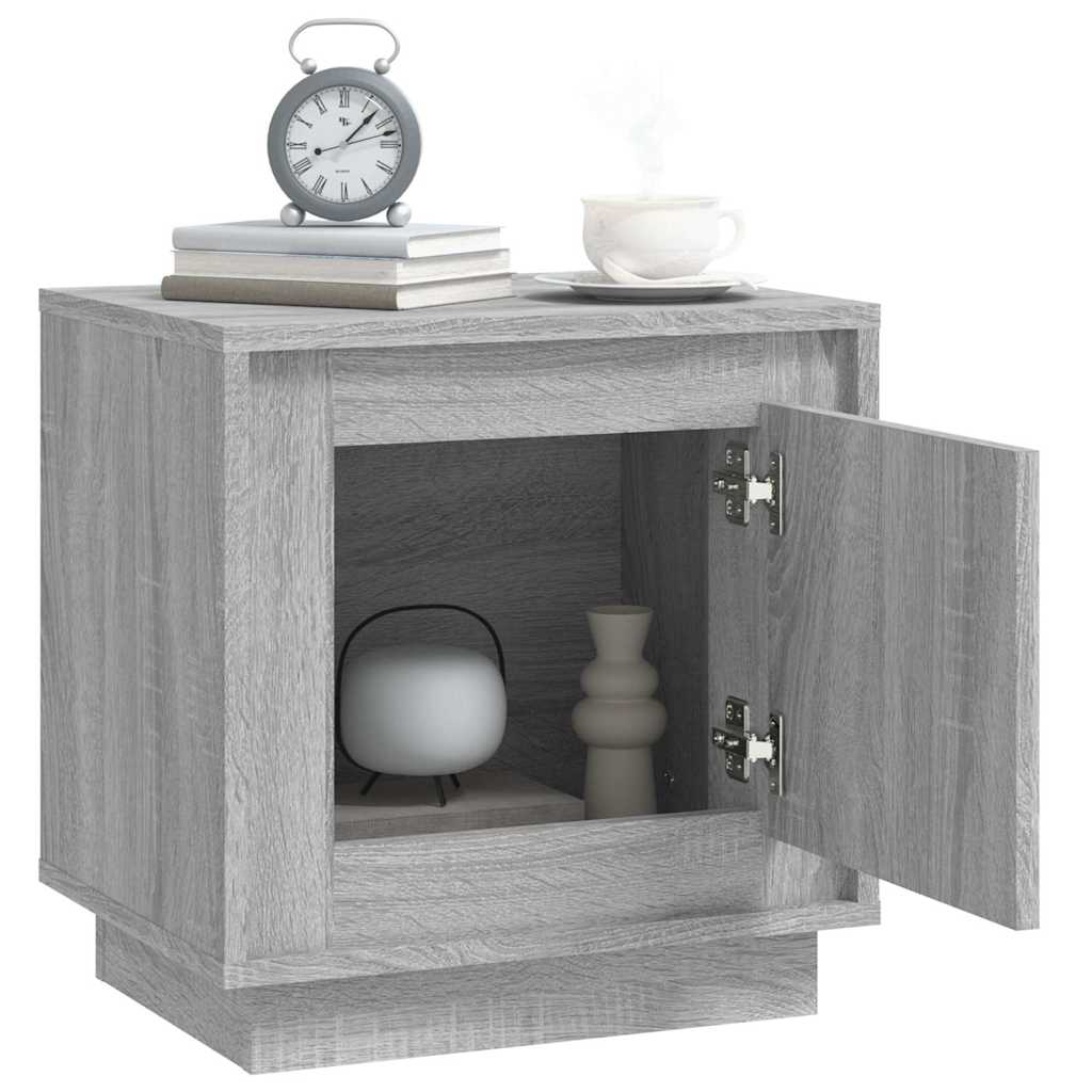 vidaXL Bedside Cabinets 2 pcs Grey Sonoma 44x35x45 cm Engineered Wood 5