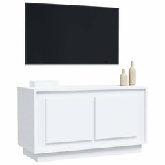 vidaXL TV Cabinet | White | Engineered Wood | 80x35x45 cm | TV Cabinet 4