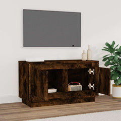 vidaXL TV Cabinet | Smoked Oak | Engineered Wood | Compact | TV Cabinet 3