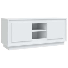 vidaXL TV Cabinet White 102x35x45 cm Engineered Wood 2