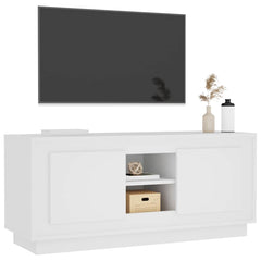 vidaXL TV Cabinet White 102x35x45 cm Engineered Wood 4