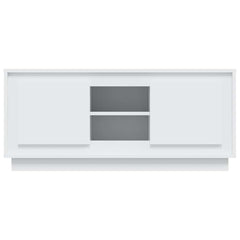 vidaXL TV Cabinet White 102x35x45 cm Engineered Wood 6