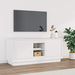 TV Cabinet Engineered Wood in White