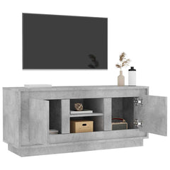 vidaXL TV Cabinet Concrete Grey 102x35x45 cm Engineered Wood 5