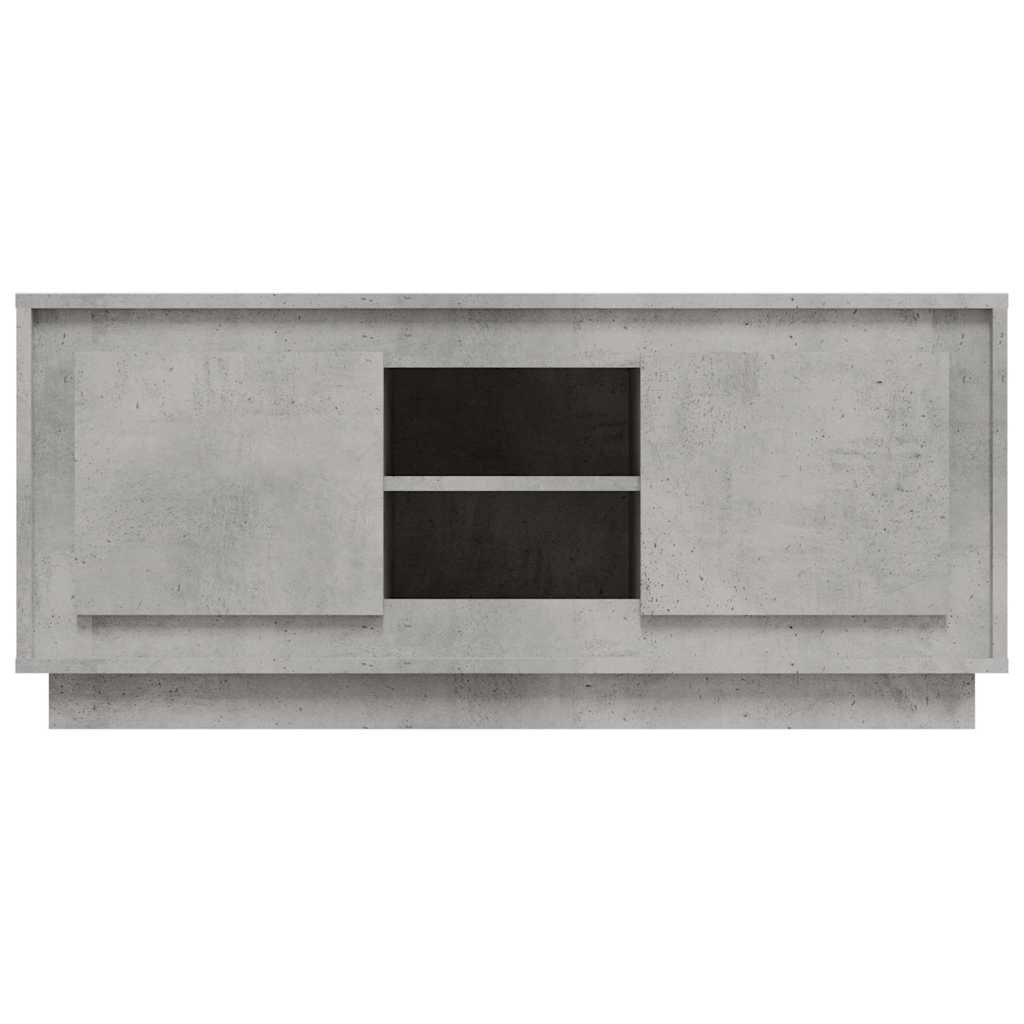 vidaXL TV Cabinet Concrete Grey 102x35x45 cm Engineered Wood 6