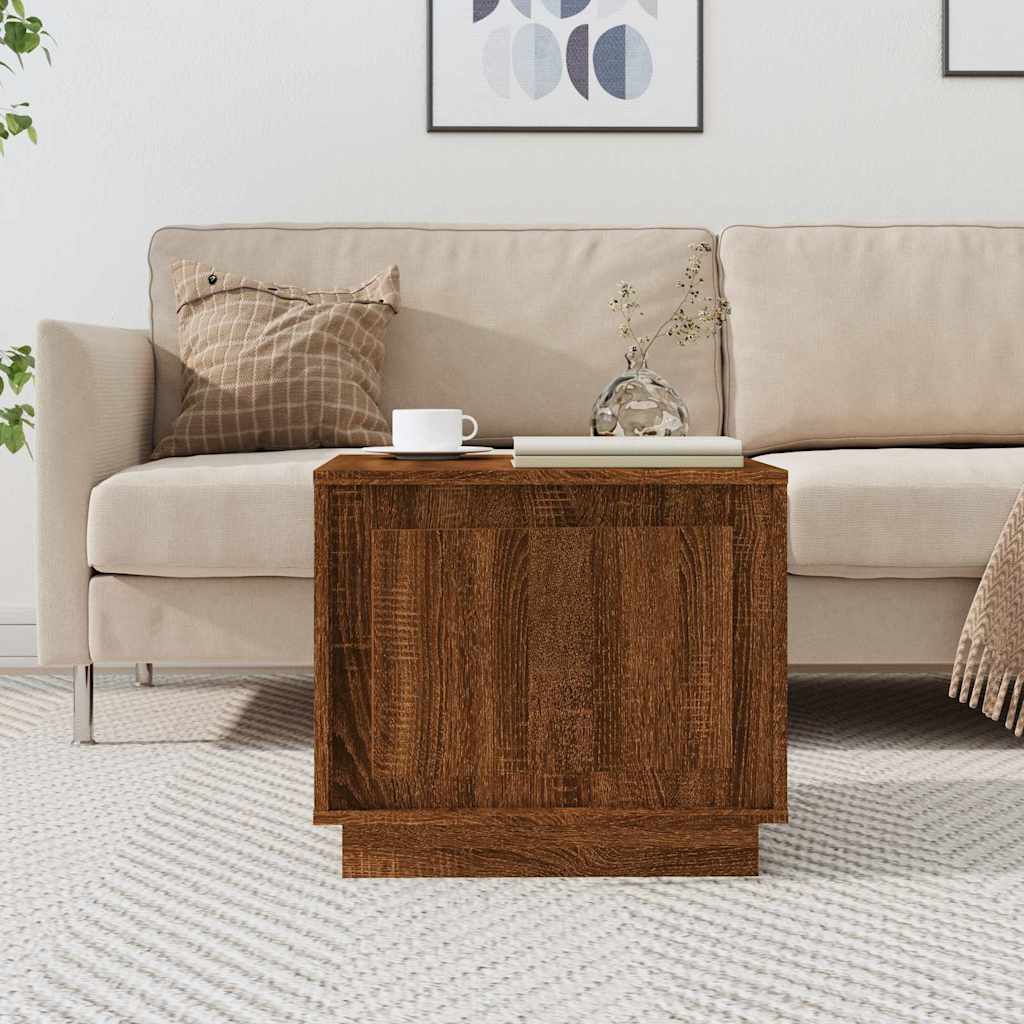 vidaXL Coffee Table Brown Oak 51x50x44 cm Engineered Wood 1
