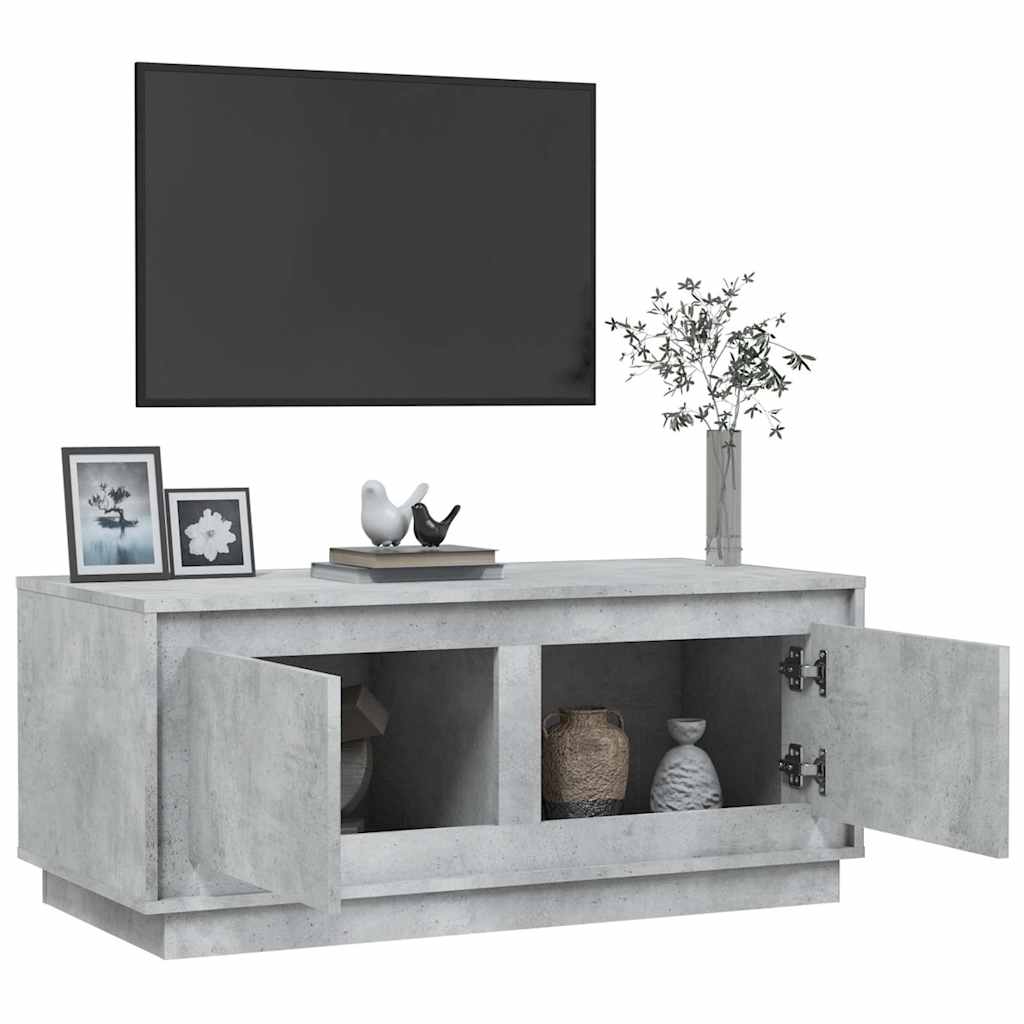 vidaXL Coffee Table Concrete Grey 102x50x44 cm Engineered Wood 5