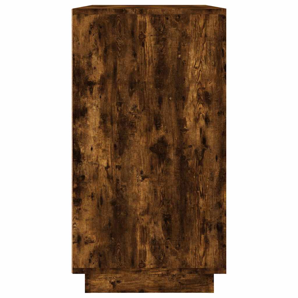 vidaXL Sideboard Smoked Oak 80x34x75 cm Engineered Wood 6