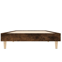 vidaXL Bed Frame without Mattress Smoked Oak 75x190 cm Small Single Engineered Wood 6