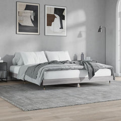 Bed Frame without Mattress 120x200 cm Grey sonoma