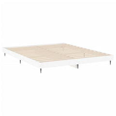vidaXL Bed Frame without Mattress White 120x200 cm Engineered Wood 5