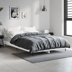 Bed Frame without Mattress 120x190 cm Engineered Wood White