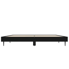vidaXL Bed Frame without Mattress Black 120x190 cm Small Double Engineered Wood 6