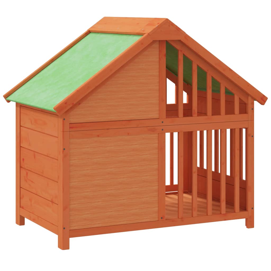 Dog Kennel 96x60,5x87 cm Solid Wood Pine Brown