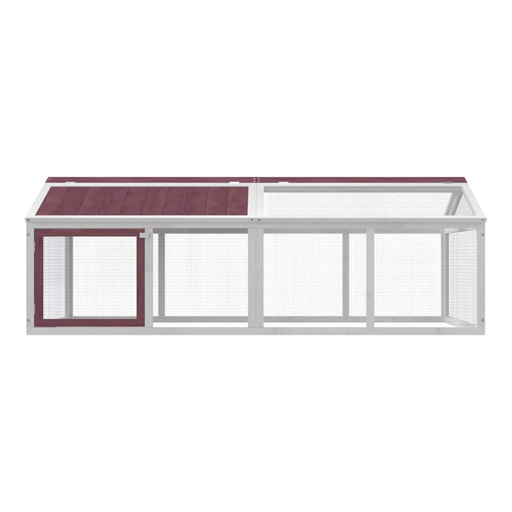 vidaXL Run Box Mocha 200x112,5x74 cm Solid Wood Pine 3