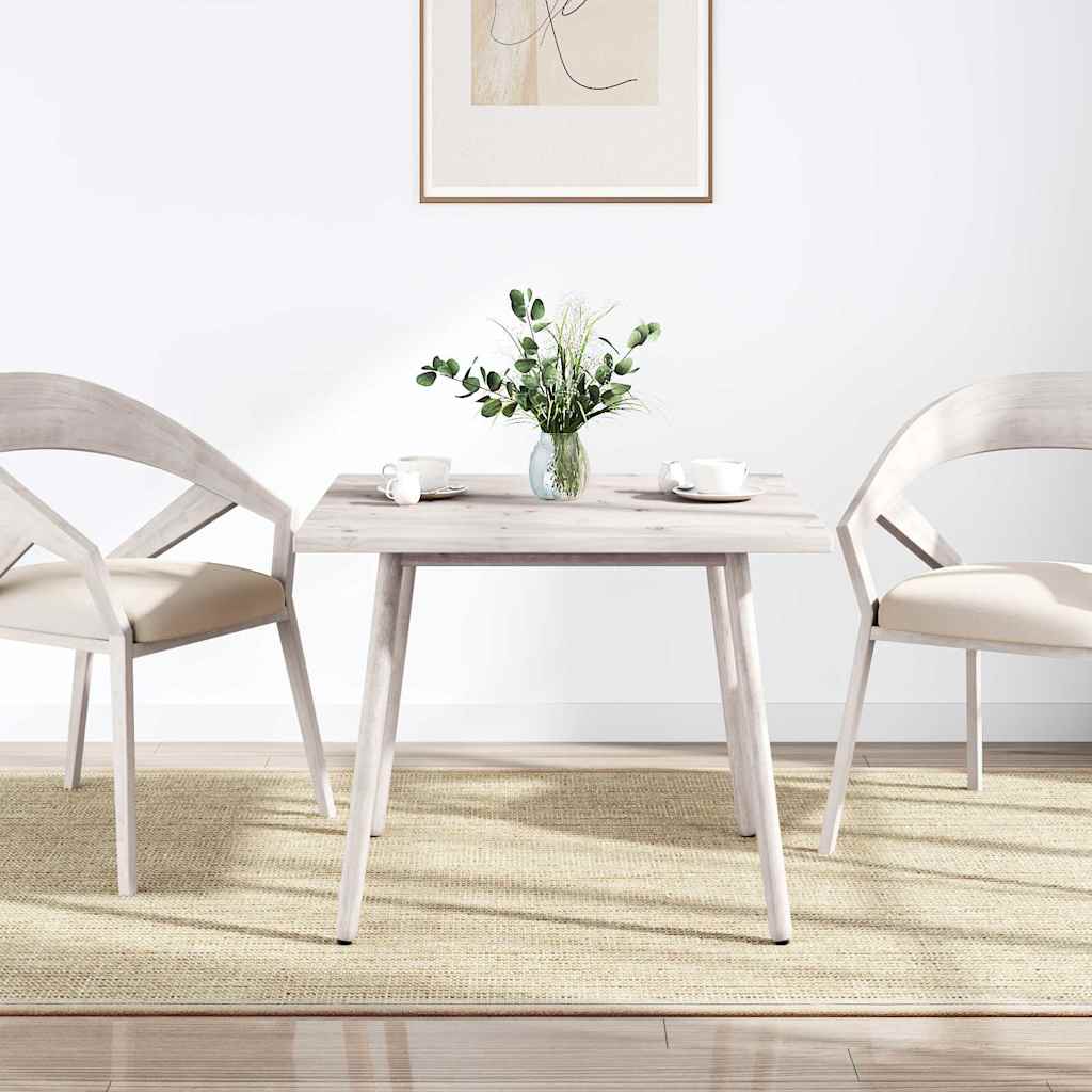 vidaXL Table Top White 70x70x2.5 cm Solid Wood Pine Square 2
