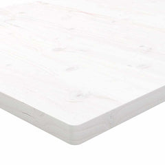 vidaXL Table Top White 70x70x2.5 cm Solid Wood Pine Square 6