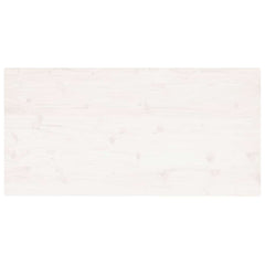 vidaXL Table Top | White | Solid pine wood | 110x55 cm | Rounded corners surface 5