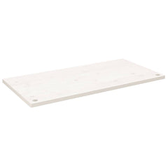 vidaXL Desk Top White 100x60x2.5 cm Solid Wood Pine 2