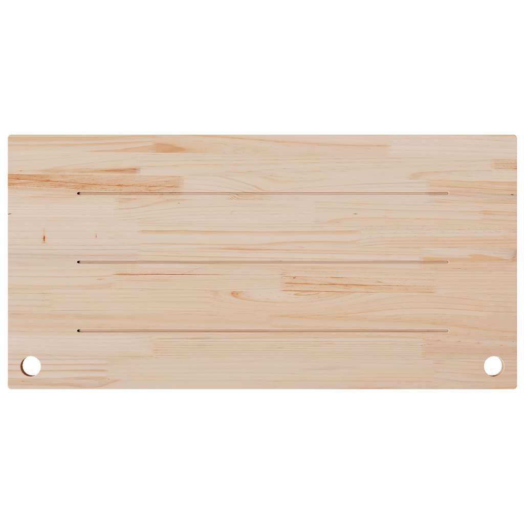 vidaXL Desk Top White 100x60x2.5 cm Solid Wood Pine 4